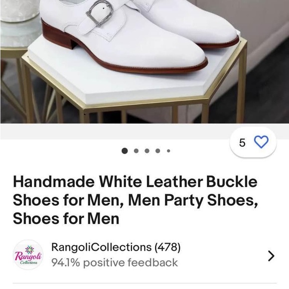 Handmade Men’s party shoes - Picture 9 of 9